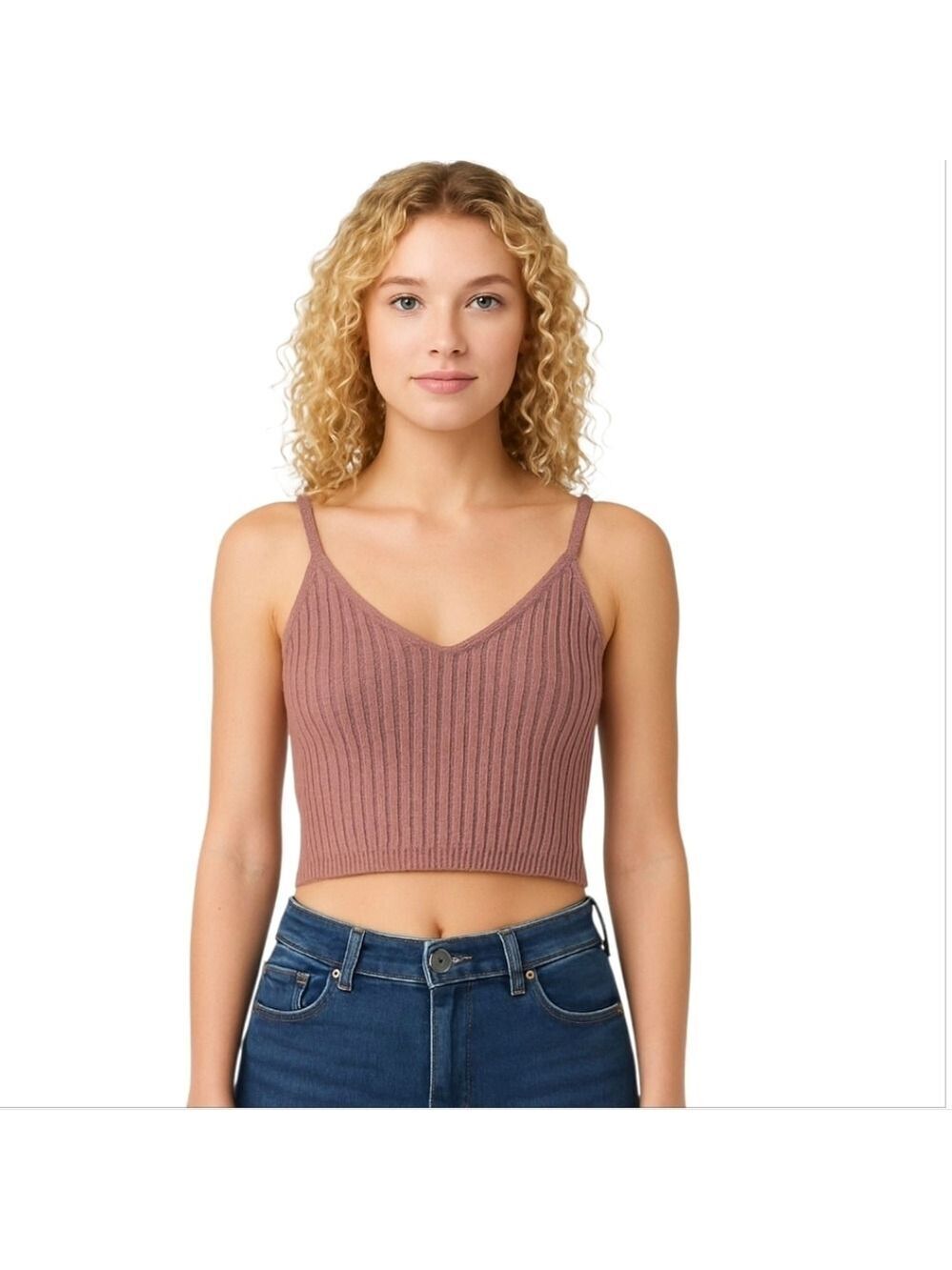 Wild Fable Mauve Ribbed Camisole